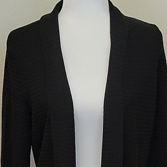 EILEEN FISHER TENCEL SILK BLEND KNIT OPEN CARDIGAN.... - Picture 2 of 10